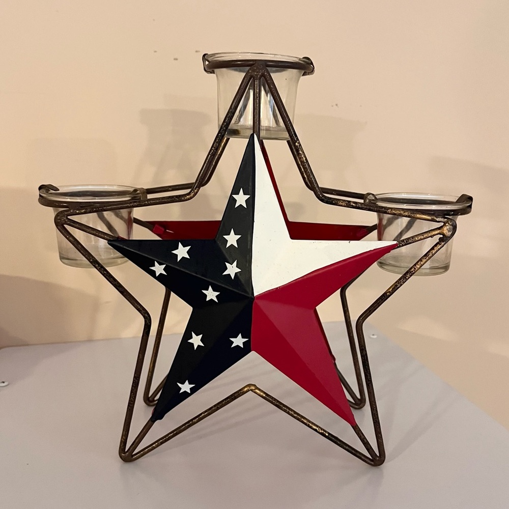 Patriotic Votive Candle Holder